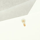 Close-up of Lightbulb Letterpress Correspondence Cards