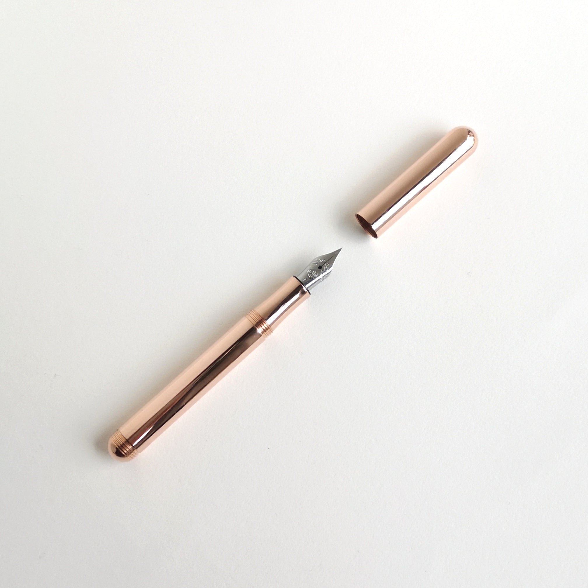 Kaweco Copper Liliput Fountain Pen with cap off