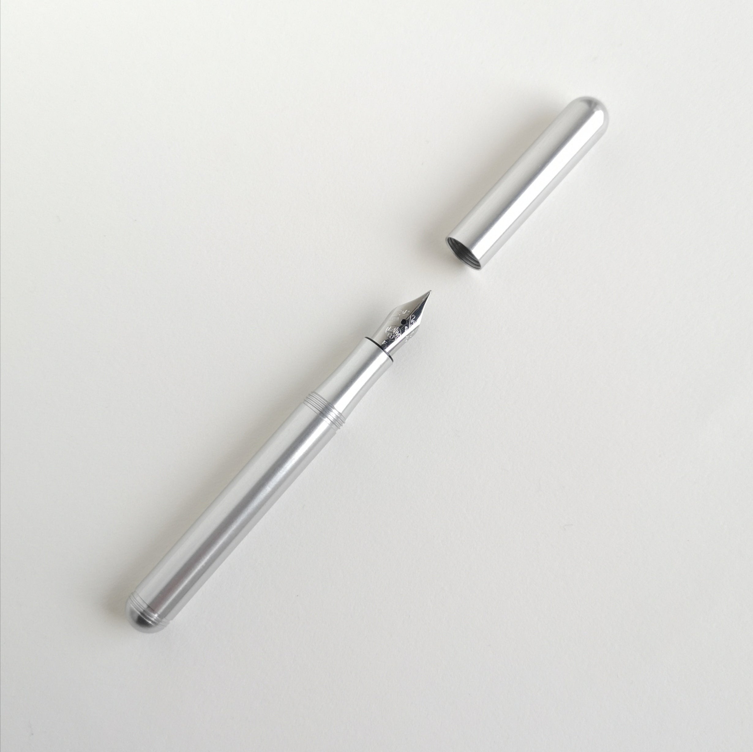 Kaweco Silver Liliput Fountain Pen with cap off