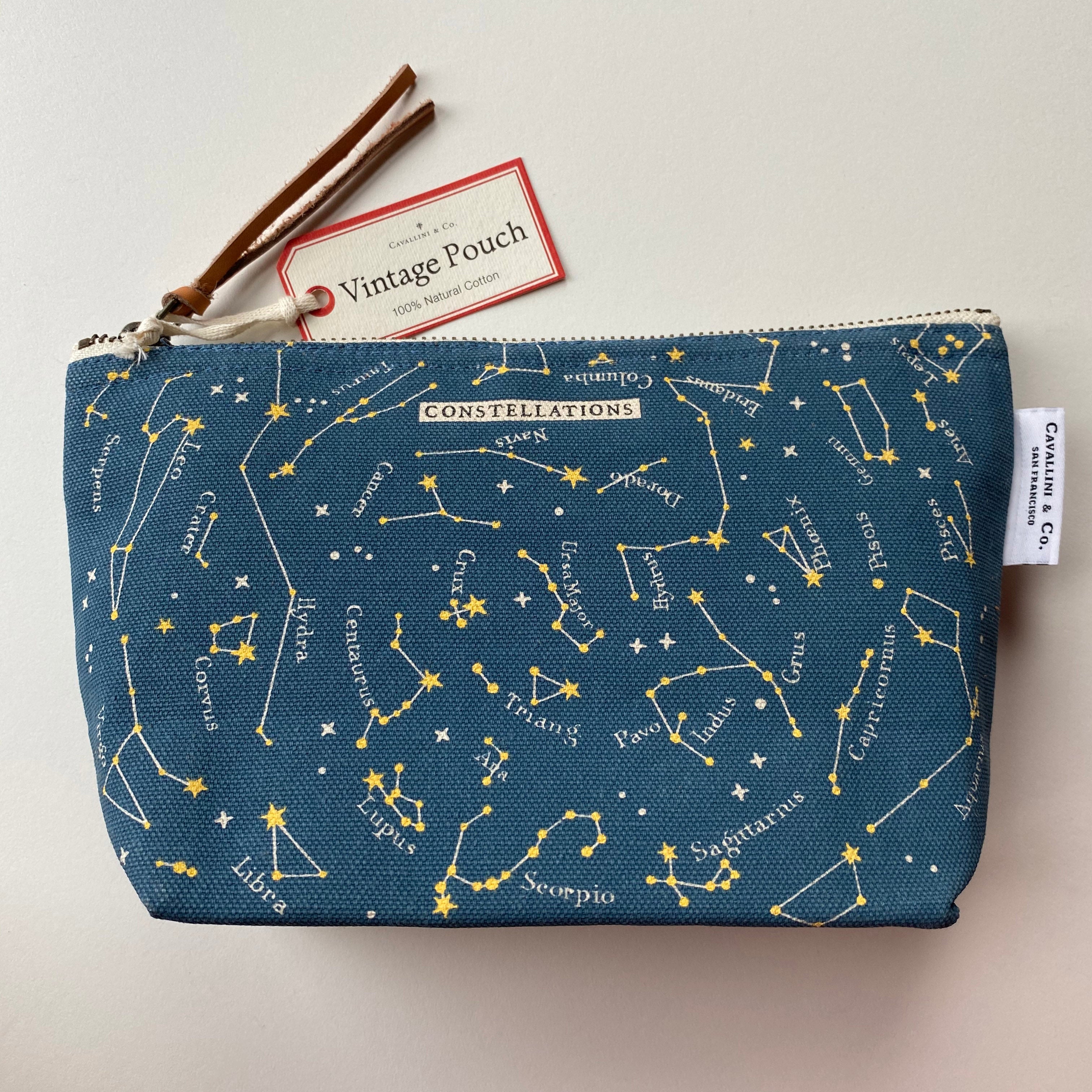 Cloth Pencil Case with Constellation pattern