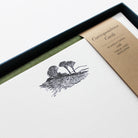 close-up of Landscape Letterpress Correspondence Cards