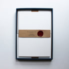 Plain Letterhead Writing Paper in display box with wax seal