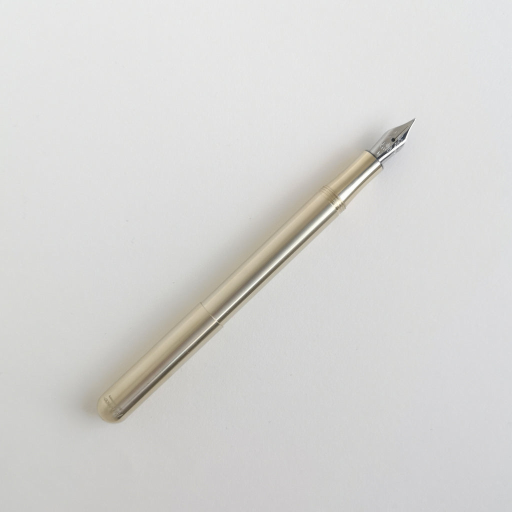Kaweco Brass Liliput Fountain Pen with cap posted