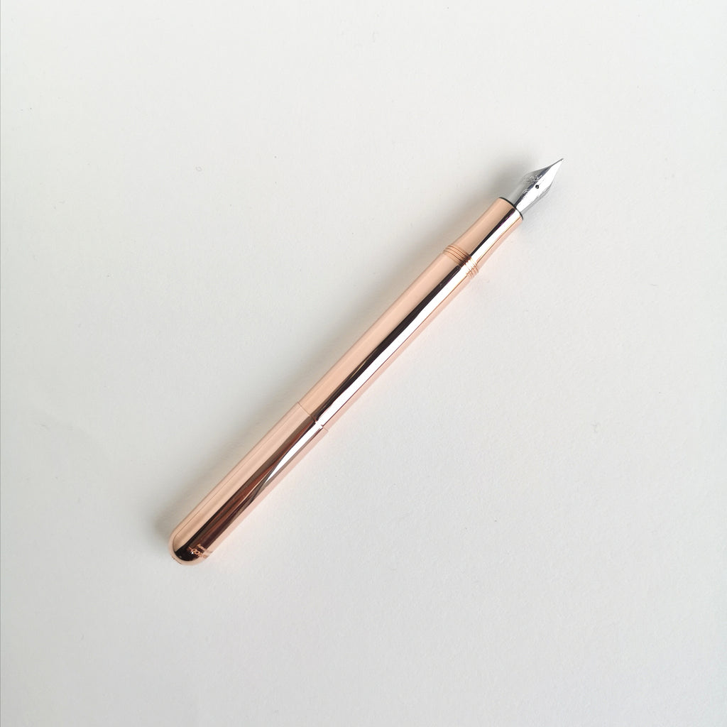 Kaweco Copper Liliput Fountain Pen with cap posted