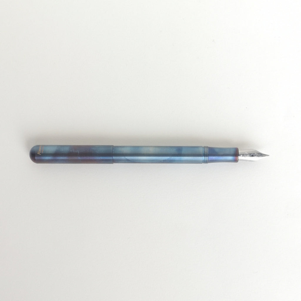 kaweco fireblue liliput fountain pen with cap posted