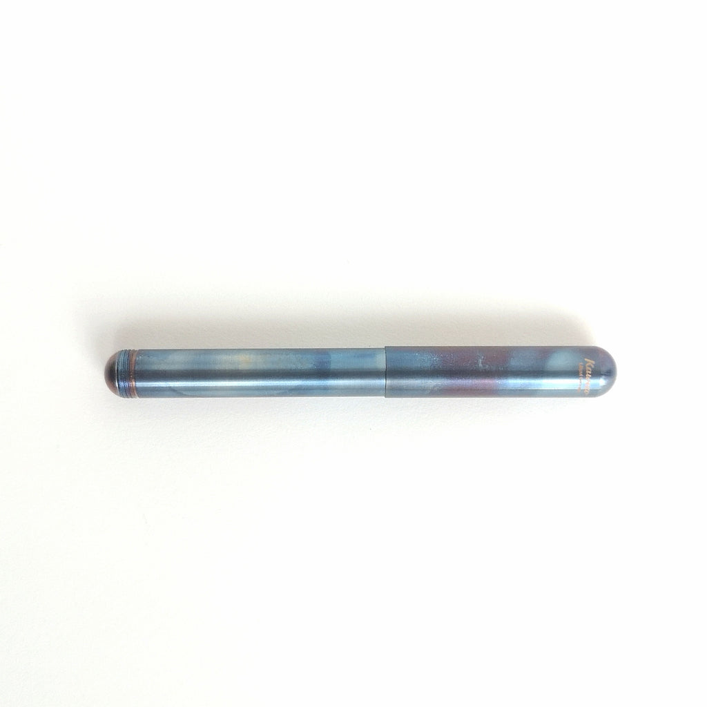 kaweco fireblue liliput fountain pen with cap on