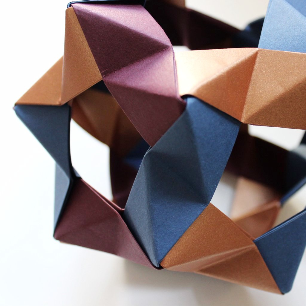 Close-up of of origami decoration