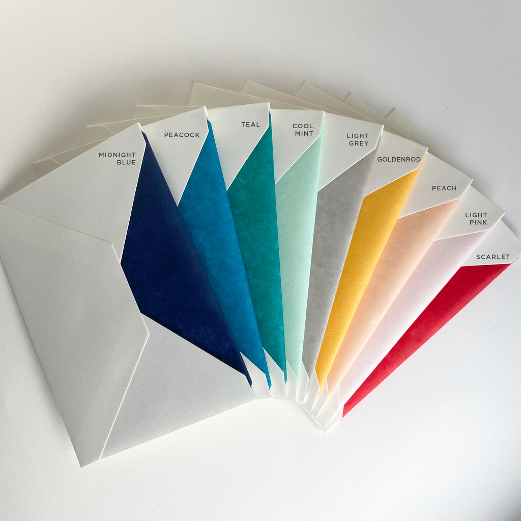 Selection of tissue lined C5 envelopes