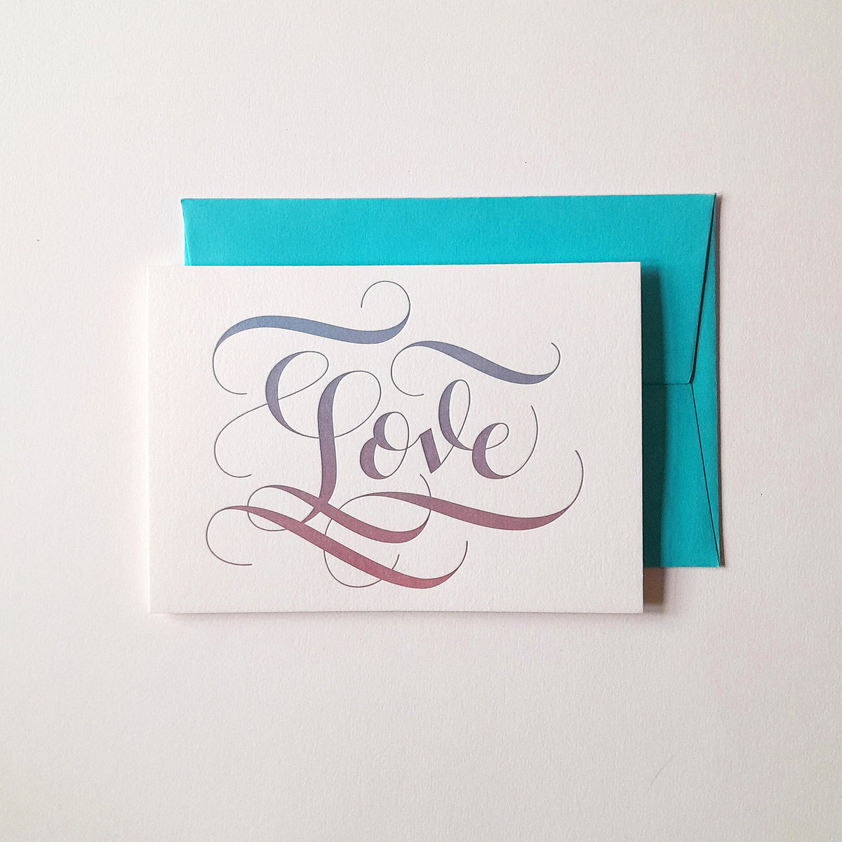 Love Script Greetings Card – Meticulous Ink