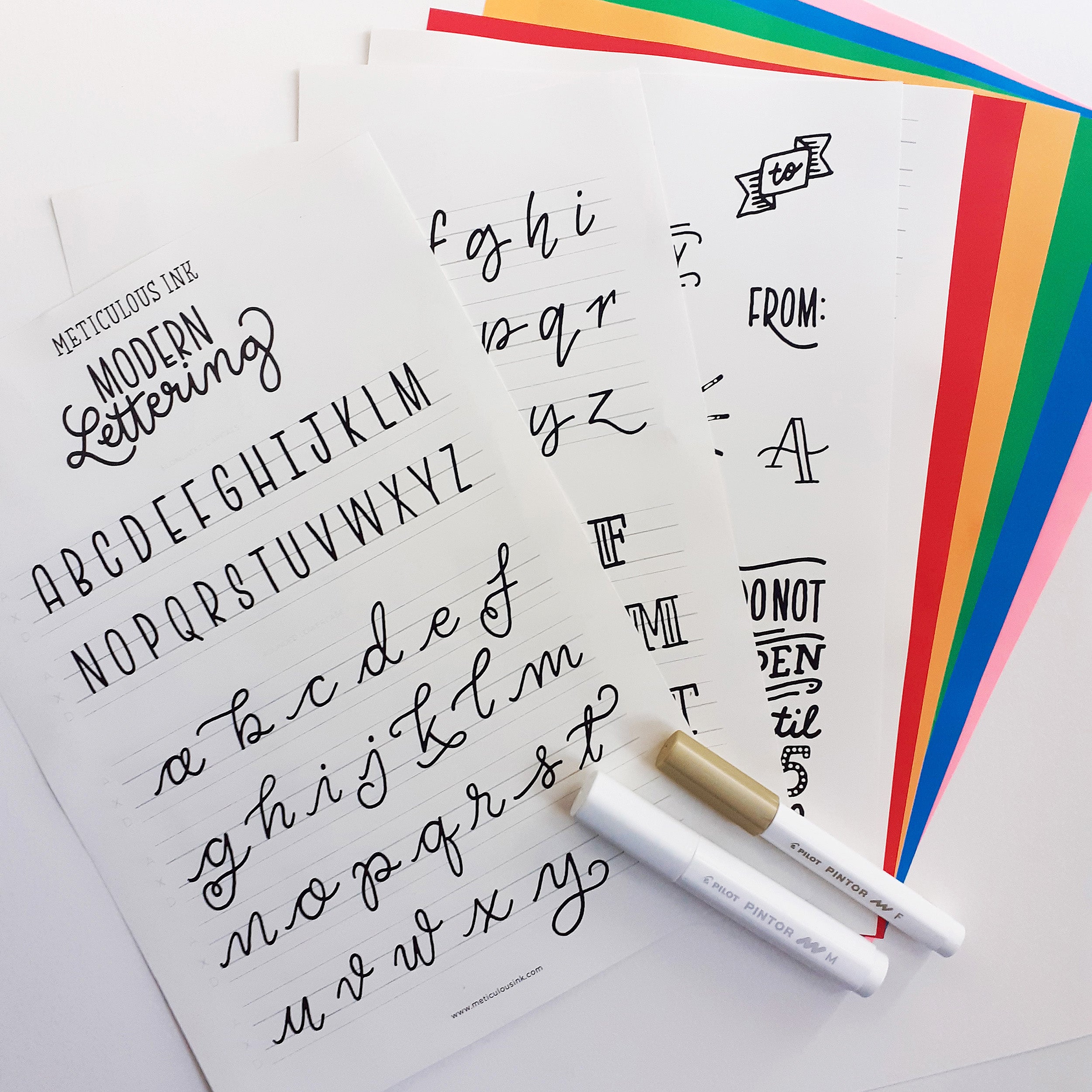 Modern Lettering Kit – Meticulous Ink